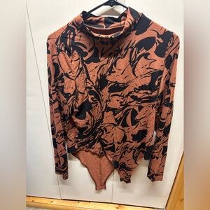 Target Brown/Black Swirl Bodysuit